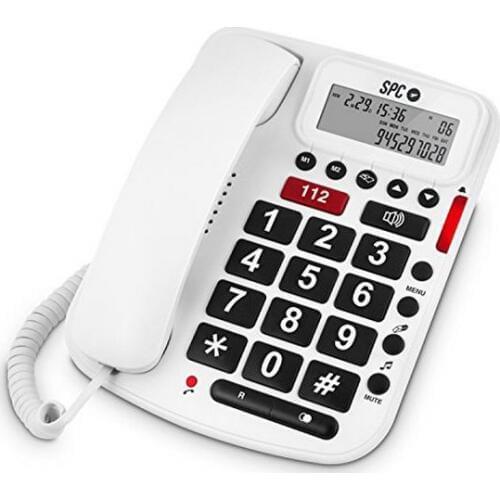 Стационарный телефон для пожилых людей SPC 3293B белый