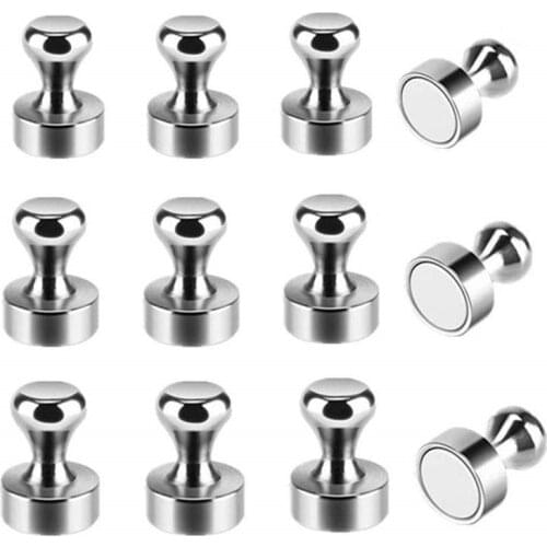 10 шт. супер сильный неодимовый магнит, магнитные штифты, присоска, Кнопочная кнопка, прочный стальной магнит, штифт для телефона