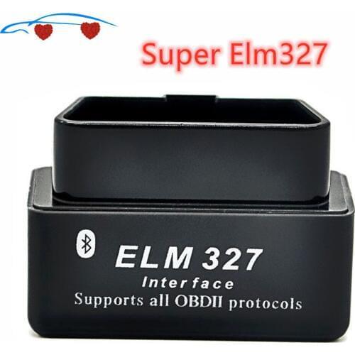 100% черный ELM 327 V1.5 ELM327 Bluetooth OBD2 v2.1 Android автомобильный сканер OBD 2 Авто диагностический инструмент OBDII
