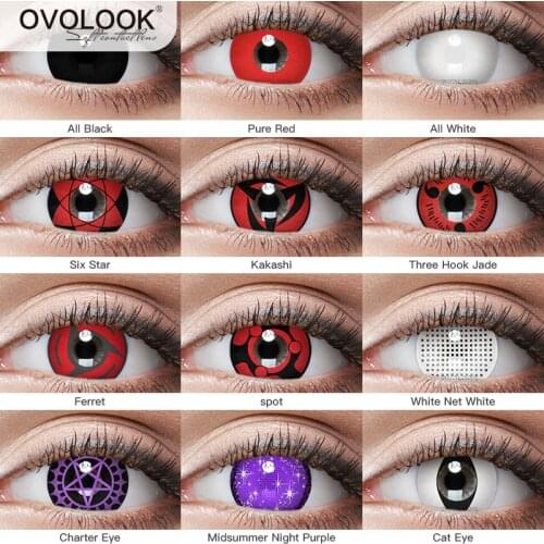 Контактные линзы цветные для косплея, OVOLOOK-2pcs мм, диаметр линзы для косплея мм, 14,5 шт./пара