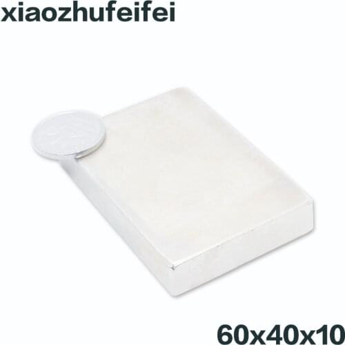 1 шт., неодимовый магнит, 60 х40х10 мм, 60 х40х10 мм