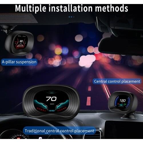 Автомобильный проектор WiiYii P20, 2 в 1, HUD, GPS-навигатор, OBD2, сканер бортовой компьютер, Bluetooth, живой GPS-навигатор, спидометр