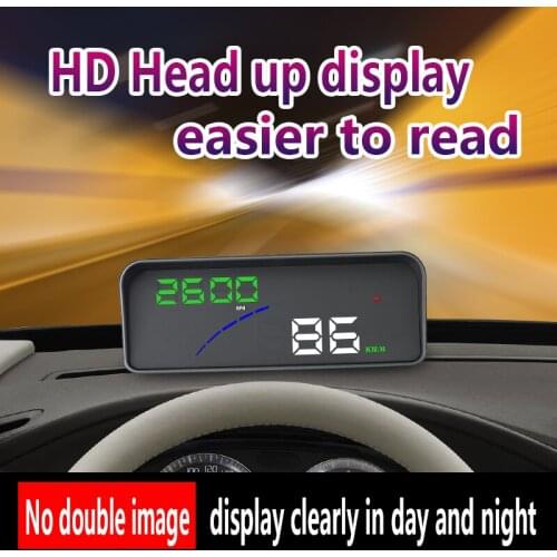 P9 автомобильный Скорость проектор головой вверх Дисплей OBD II EOBD лобовое стекло проектор для укладки волос Напряжение Скорость ing Предупреждение и т. д
