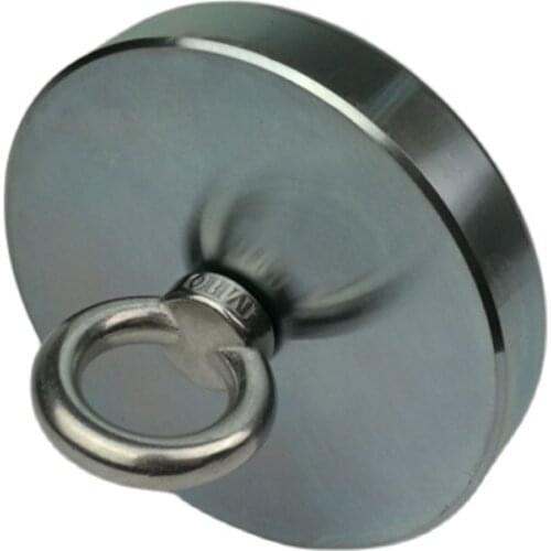 Мощный Неодимовый Магнит N52 600 кг, круглый крючок с кольцом, магниты для глубоководной рыбалки, охоты за сокровищами Imanes