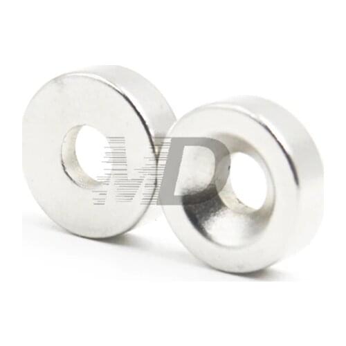 10 шт. супер сильные Круглые неодимовые потайные кольцевые магниты 15 мм x 5 мм отверстие: 5 мм N50 Неодимовый Магнит Бесплатная доставка