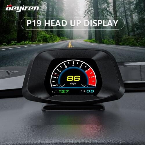 Умный Автомобильный датчик GEYIREN P19, Мультифункциональный прибор с GPS, OBD2, спидометром, сигнализацией, повышенной скоростью воды, масла, воды, воды