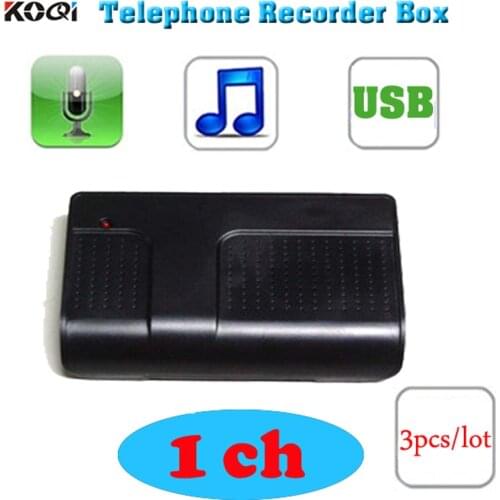 3 шт./лот USB 1-линейная коробка для телефонной записи, коробка для диктофона телефона, диктофон, диктофон, Система телефонной записи