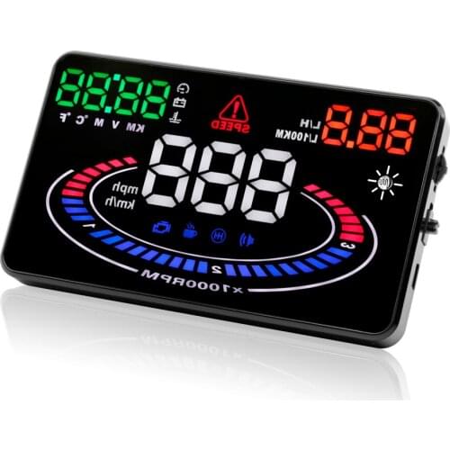 OBD2 OBDII интерфейс 5,5 "2D Vision Cool E300 автомобильный HUD Дисплей лобовое стекло проектор система предупреждения скорости спидометры