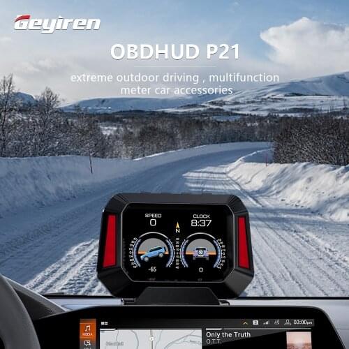 Инклинометр GEYIREN P21 4x4, Автомобильный датчик уровня HUD, градиентный GPS в режиме реального времени, система внедорожника, спидометр, автомобильные аксессуары