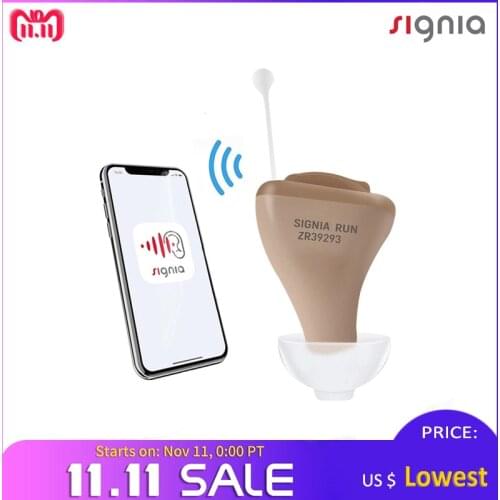 Цифровой незаметный слуховой аппарат Siemens Signia, 8 каналов, запуск, нажмите на цифровой слуховой аппарат, регулируемый слуховой аппарат с дистанционным управлением от приложения