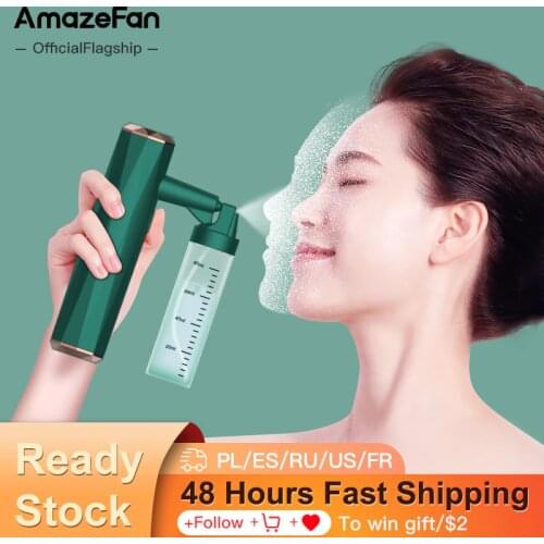 Спа-спрей для лица AmazeFan Nano, спа-распариватель для лица, увлажняющий прибор высокого давления для ухода за кожей