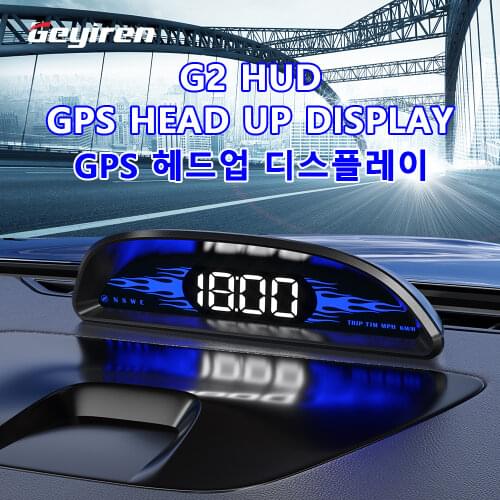 Дисплей на лобовое стекло GEYIREN G2, автомобильные умные часы с GPS, спидометром, цифровыми датчиками, автомобильные электронные аксессуары для всех автомобилей
