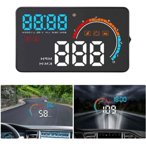 Автомобильный дисплей на голову wiiyii HUD D2500 OBD2, скоростной дисплей об/мин, температура воды, автомобильная электроника, дисплей на голову DFDF