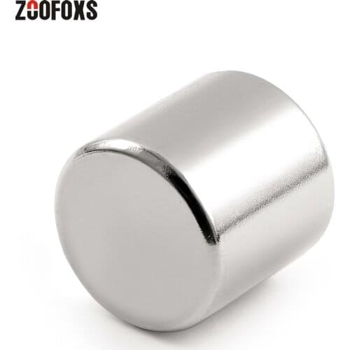 Круглый цилиндрический неодимовый магнит ZOOFOXS, 1 шт., 20x20 мм, N35, сверхсильный редкоземельный магнит 20x20 мм, постоянные магниты 20*20 мм