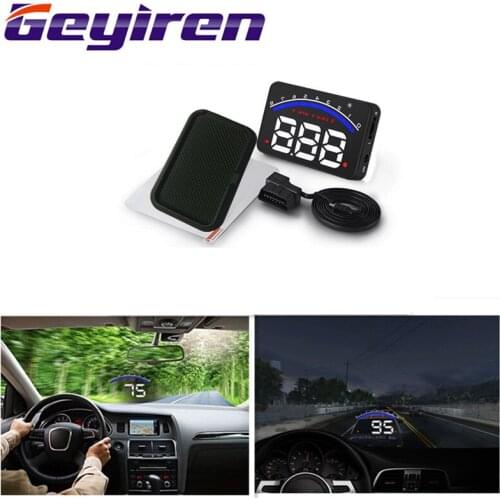 Дисплей на лобовом стекле с диагональю 3,5 дюйма, OBD II, M6, Автомобильный дисплей, температура воды, автоматическая электронная сигнализация напряжения 12 В постоянного тока