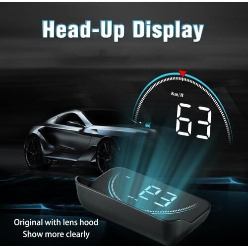 Дисплей на лобовое стекло автомобиля HUD OBD2, Электронная сигнализация на лобовое стекло, Предупреждение предупреждения о превышении скорости, умные гаджеты