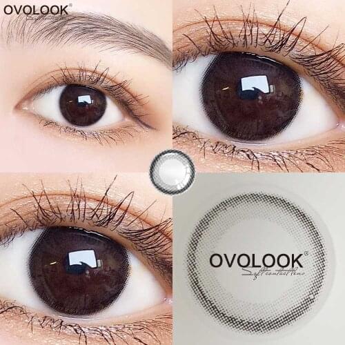 Фоды, контактные линзы для глаз, 2 шт., линзы серии 2 тона, черные/Choco, натуральные контакты для глаз, для повседневного использования (диаметр 14 мм)