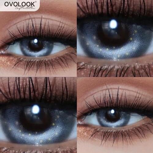 OVOLOOK-2pcs/пара, контактные линзы Mochi серии Mulberry Little Wildcat Color ed, контакты для косметики, линзы натурального цвета (диаметр 14 мм)