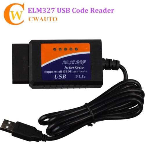 ELM327 V1.5 USB кабель obd-ii Европейская система бортовой диагностики ELM327 USB v1.5 считыватель кодов ELM327 v2.1 USB CANBUS сканирующий инструмент