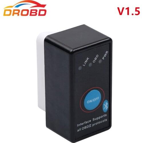 Диагностический инструмент мини ELM327 V1.5 с переключателем Поддержка полный протокол Мини ELM 327 Bluetooth ELM327 V 1,5 Авто OBD-II OBD2 сканер