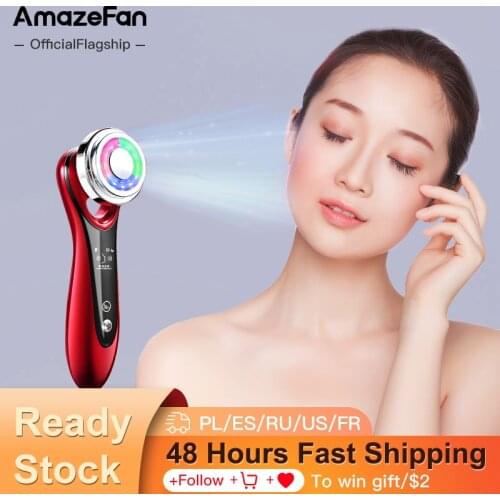 Инструмент для красоты AmazeFan EMS, подтяжка лица, омоложение кожи, горячий компресс светодиодный ная фототерапия, уход за лицом, уход за лицом