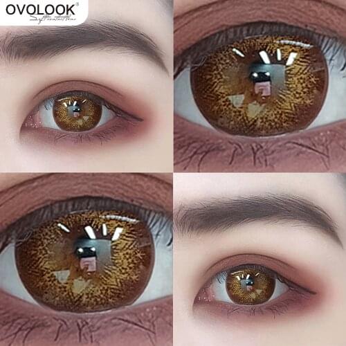 Фотопара контактных линз серии 2 тона цветные линзы ed для глаз серия звездных огней цветные линзы для летнего использования (диаметр: 14,5 мм)